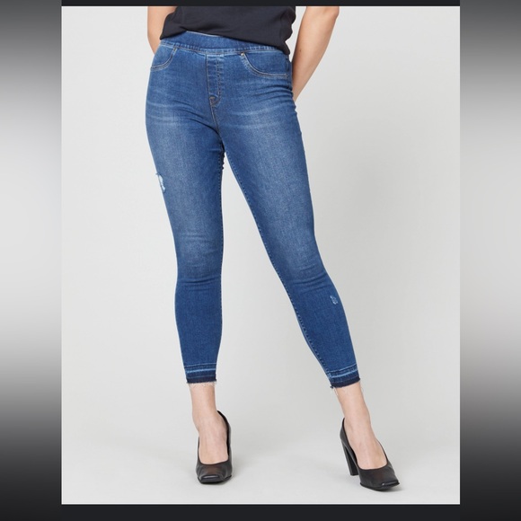 SPANX NWT Distressed Skinny Jeans large - Picture 4 of 8